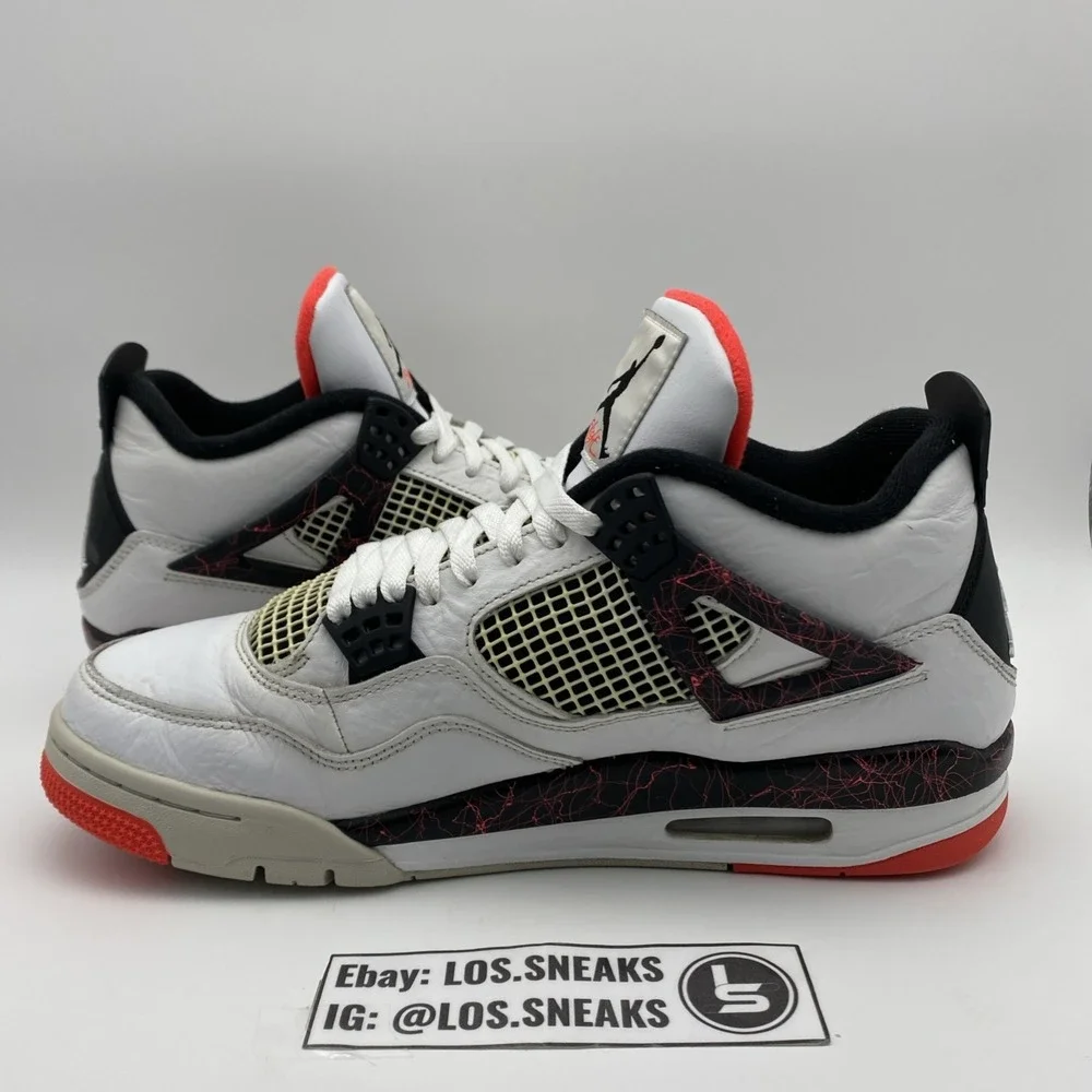Size 11 - Jordan 4 Retro Pale Citron, Bright Crimson 2019‎ (308497-116)